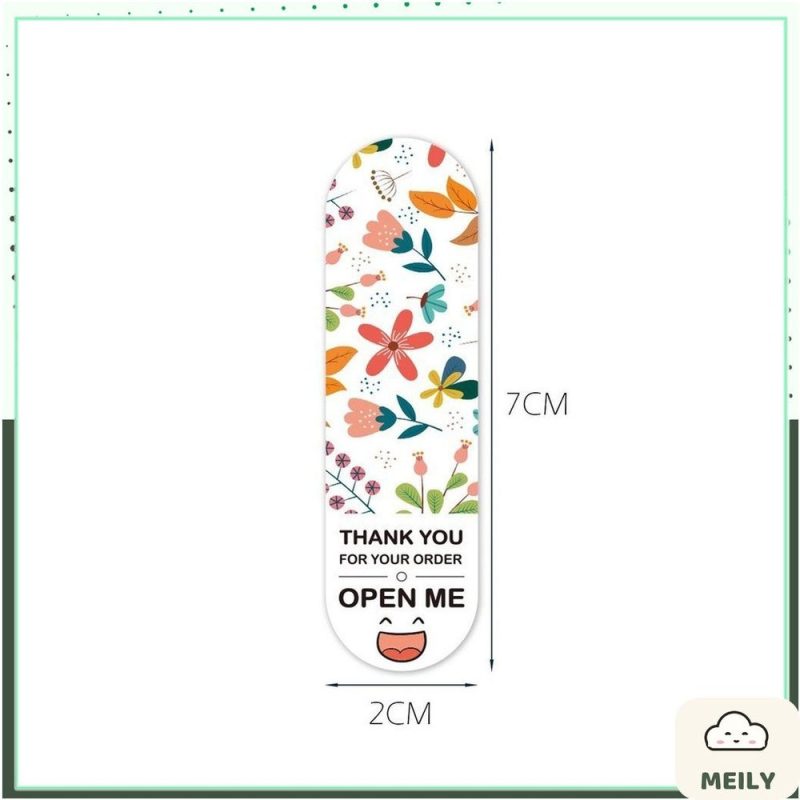 100 decal cám ơn dán hộp niêm phong nghệ thuật TE04