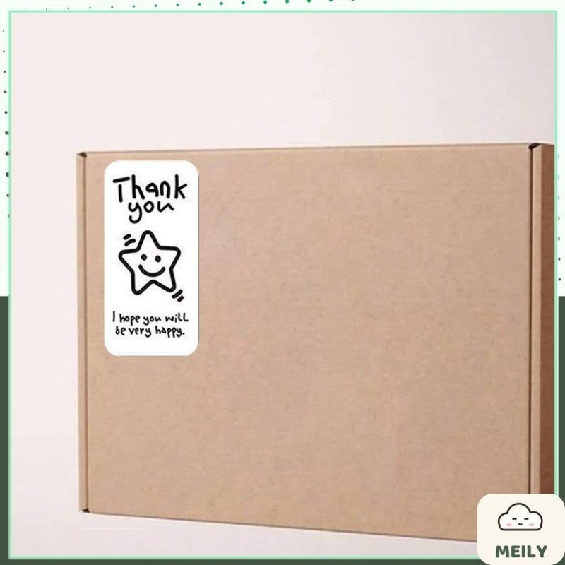 100 Tem hoạt hình Thank you đen trắng, màu sắc TE22