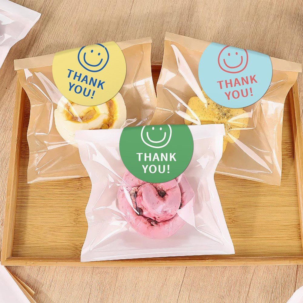 120 Tem dán thank you màu sắc xinh xắn TE77