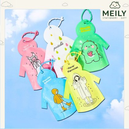 Áo mưa K217 gói gọn 15 11cm dùng 1 lần du lịch dã ngoại cắm trại chống ướt