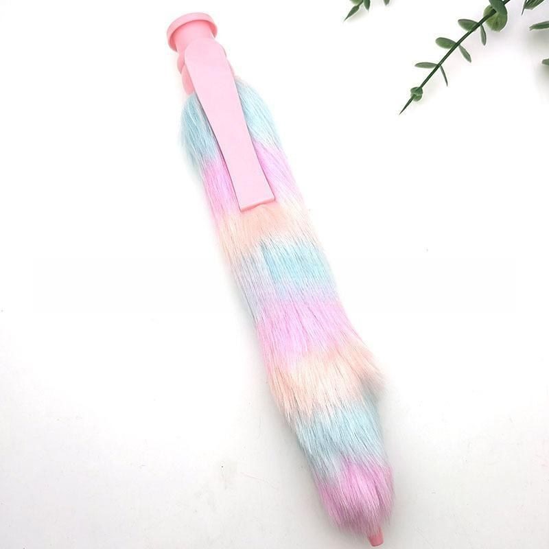 B210 Bút bi lông mềm ombre 28cm ngòi 1mm màu pastel dễ thương văn phòng phẩm