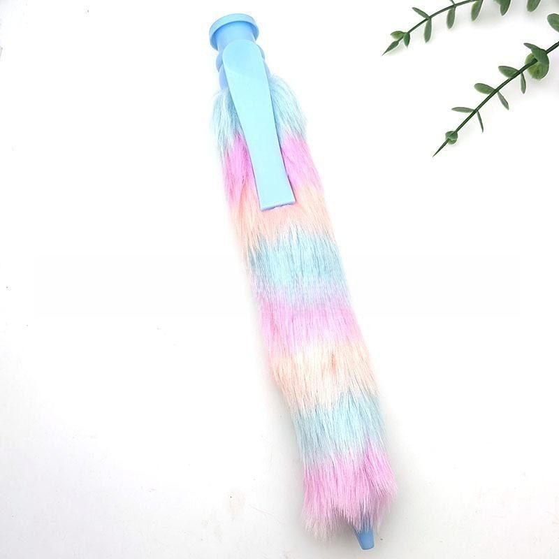 B210 Bút bi lông mềm ombre 28cm ngòi 1mm màu pastel dễ thương văn phòng phẩm