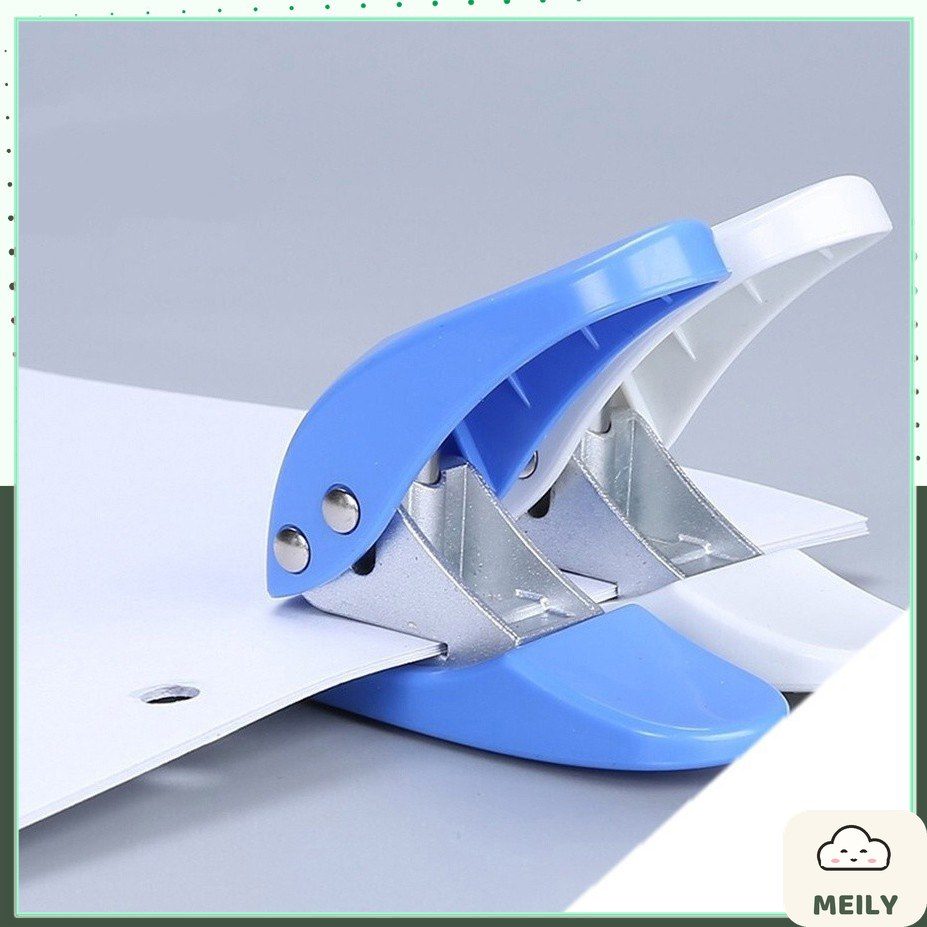 Bấm lỗ giấy mini Deli cầm tay tối đa 10 tờ 80gsm, dụng cụ đục lỗ C08