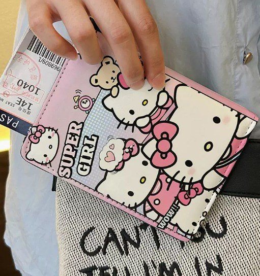 Bao Đựng Passport HelloKT K272 - hồng