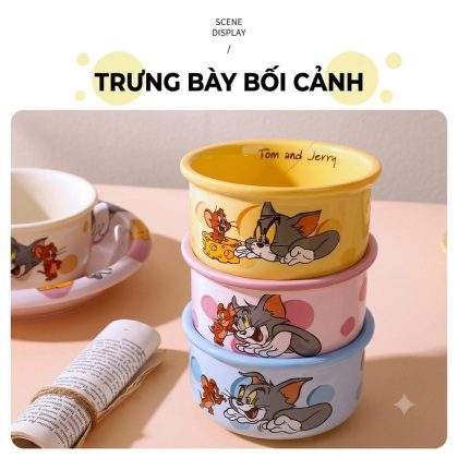 Bát Ăn Dặm Cho Bé T&J Mèo Và Chuột BD01