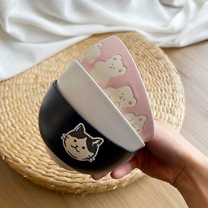 Bát nhỡ mèo con phong cách Nhật BL185
