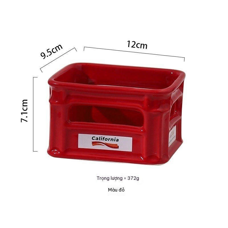 Bát Sứ Đựng Đồ Ăn BL223 - Màu đỏ