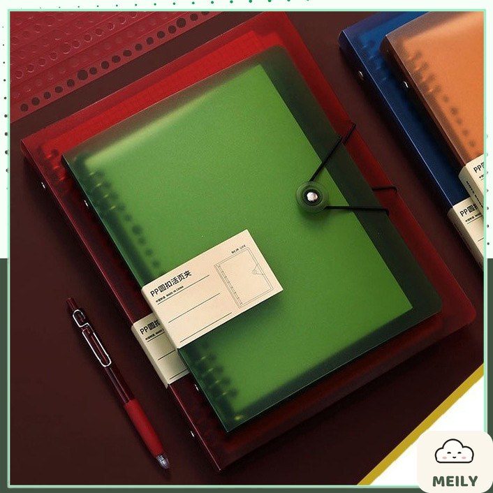 Bìa còng sắt A5 màu Retro 8 lỗ P18