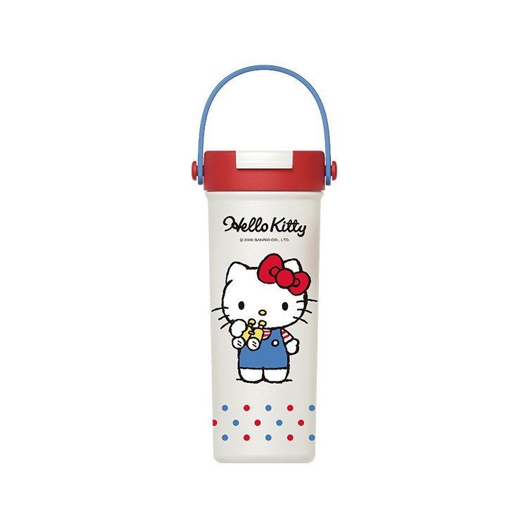 Bình giữ nhiệt HelloKT 600ml inox 316 có ống hút, quai cầm BL99 - hình lớn