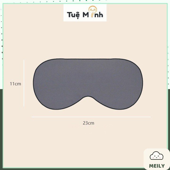 Bịt mắt vải mềm mại thư giãn, bịt mắt cute khổ lớn tiện lợi cho du lịch, văn
