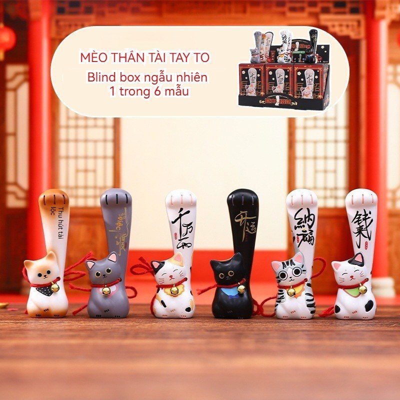 Blind box mèo thần tài tay lớn cute BL181