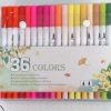 Bút 36 bút 2 đầu brush + fine B07