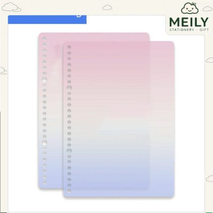 Bộ 2 bìa nhựa gắn sổ còng B5 26 chấu Pastel P16