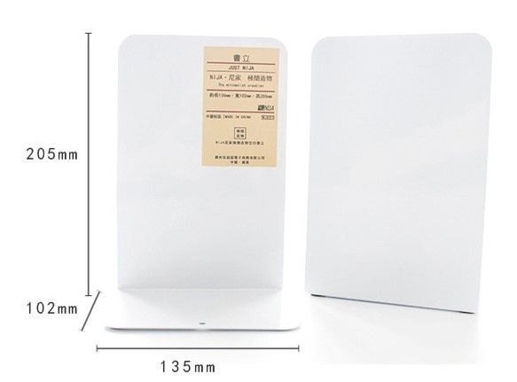Bộ 2 kệ sách chữ L để bàn Minimalist K26 - trắng
