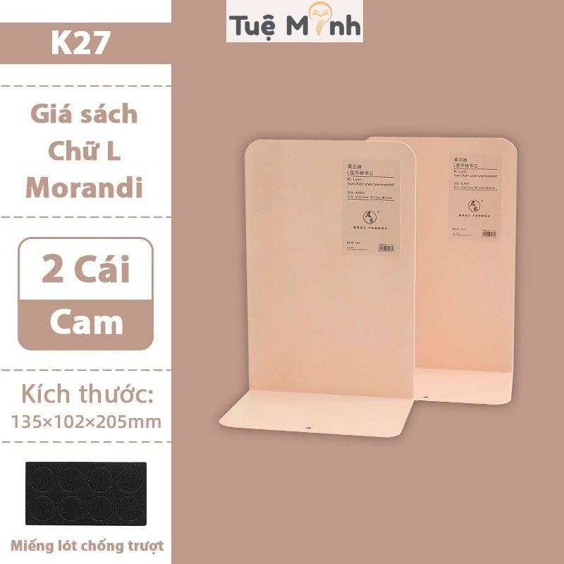 Bộ 2 kệ sách chữ L màu Morandi K27 - Bộ 2 kệ sách chữ L Morandi K27 - hồng