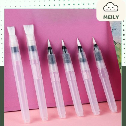 Bộ 3 bút lông ngòi mềm nhiều size vẽ tranh màu nước chuyên dụng