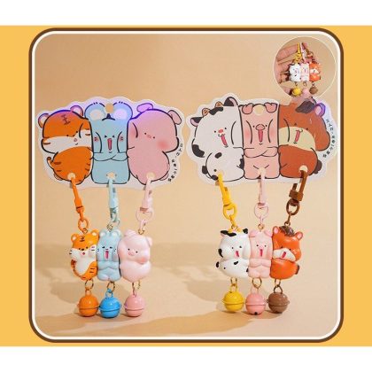 Bộ 3 móc chìa khoá tình bạn thú cưng dễ thương BL187