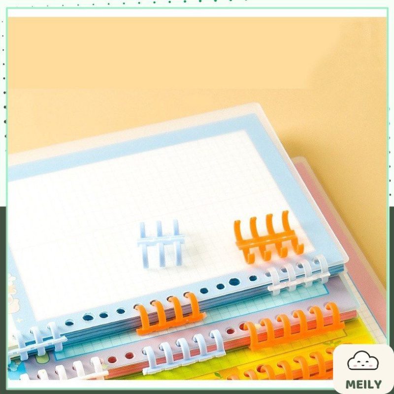 Bộ 4 Bìa nhựa tab phân trang sổ còng A5 / B5 / A4 màu trong suốt
