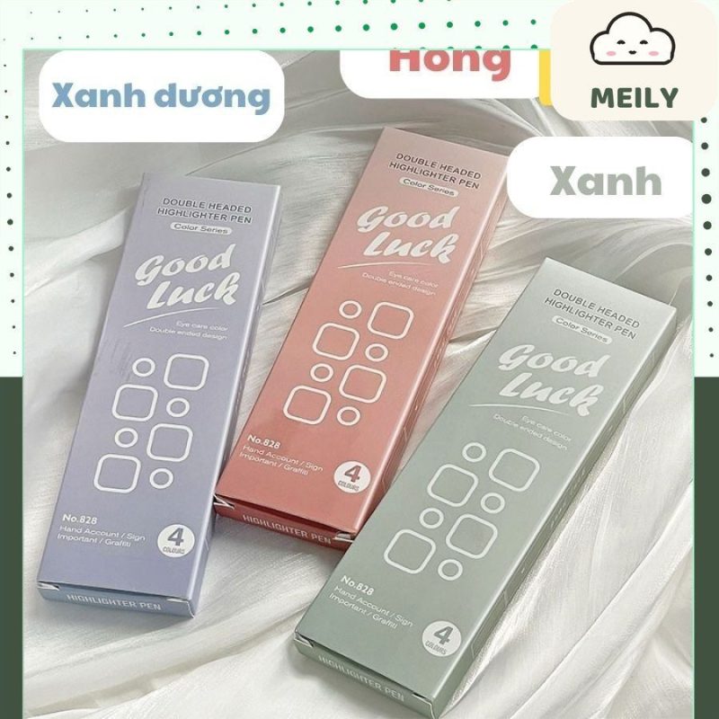 Bộ 4 bút đánh dấu 2 đầu HI12