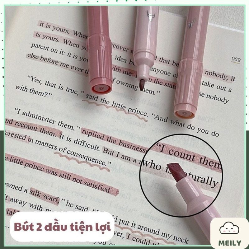 Bộ 4 bút đánh dấu 2 đầu HI12