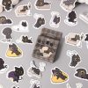 Hộp 46 sticker mèo đen tinh nghịch STI91