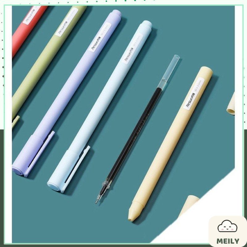 Bộ 5 bút gel màu Macaron Resun nét 0.5mm xinh xắn tiện dụng B17