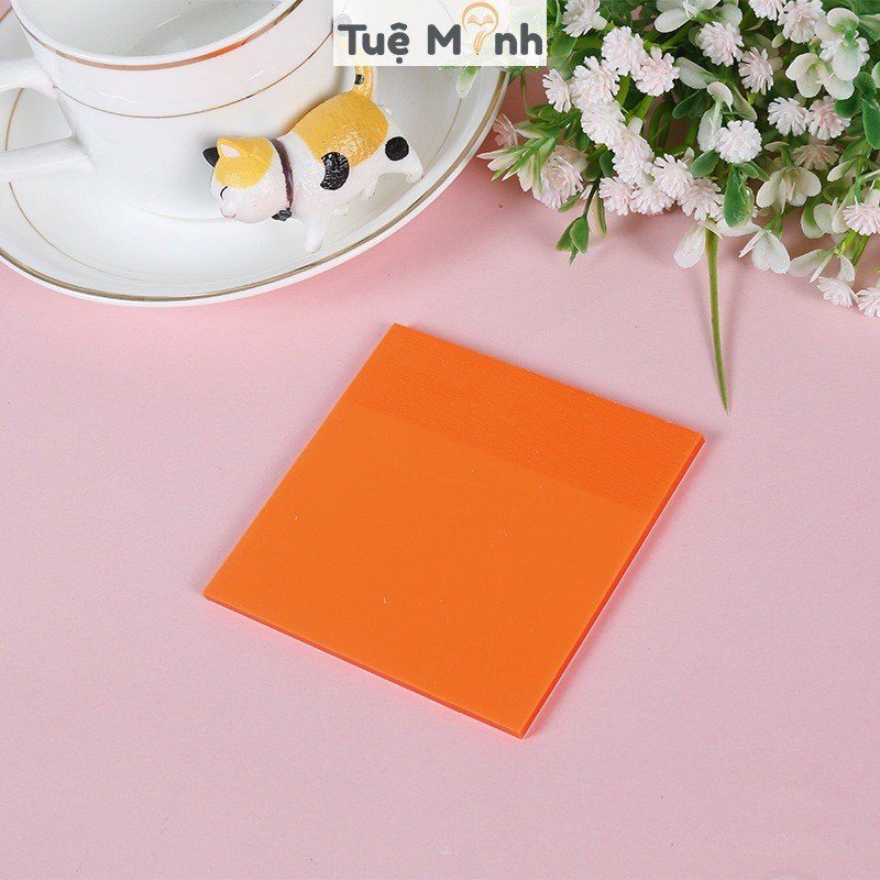 Bộ 50 giấy note ghi chú trong suốt - Cam