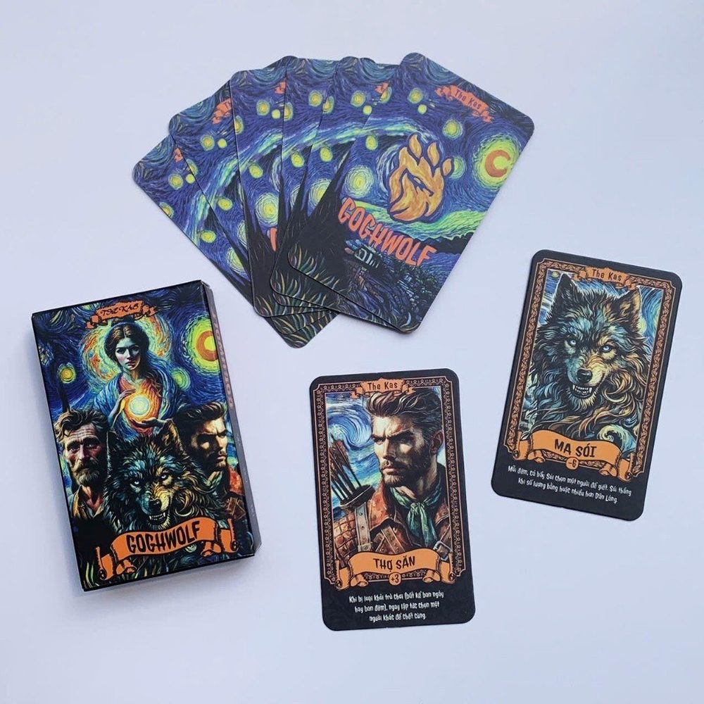 Bộ Bài Boardgame Ma Sói GoghWolf 21 Lá Nghệ Thuật Độc Đáo
