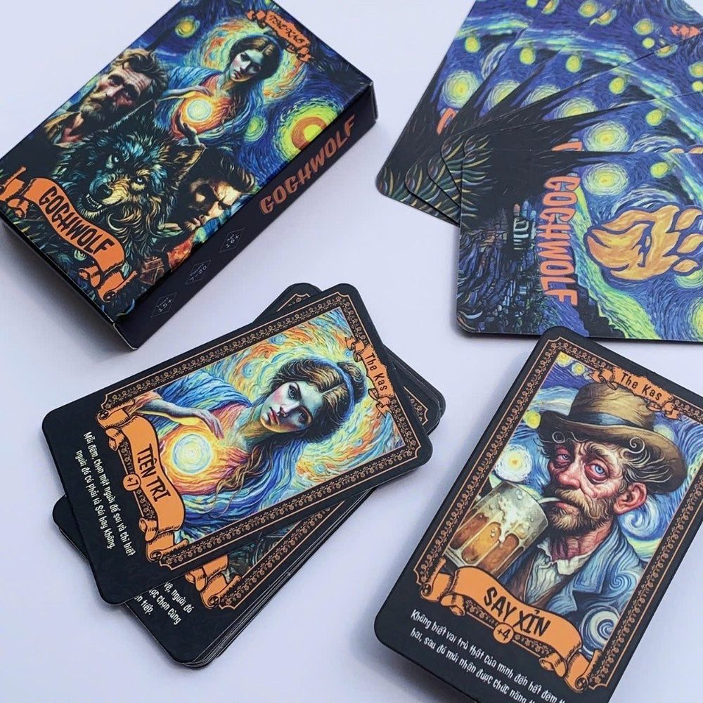 Bộ Bài Boardgame Ma Sói GoghWolf 21 Lá Nghệ Thuật Độc Đáo