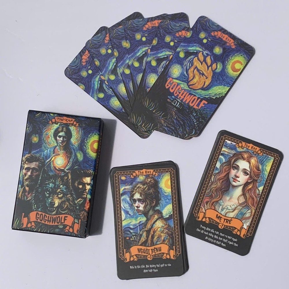 Bộ Bài Boardgame Ma Sói GoghWolf 21 Lá Nghệ Thuật Độc Đáo