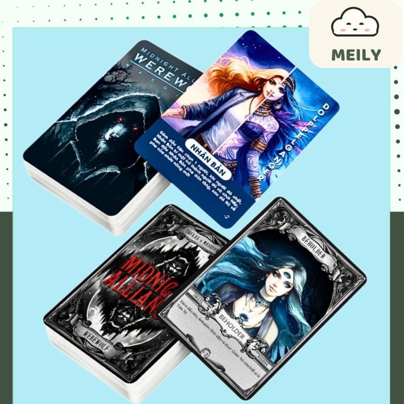 Bộ bài ma sói Midnight Alliance boardgame nhập vai MA