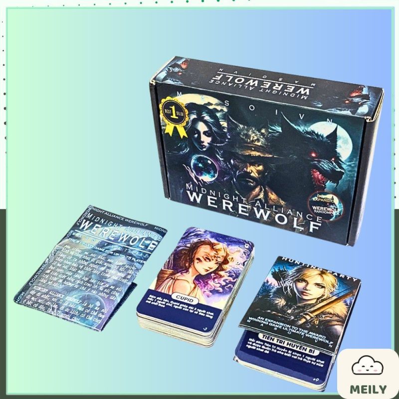 Bộ bài ma sói Midnight Alliance boardgame nhập vai MA