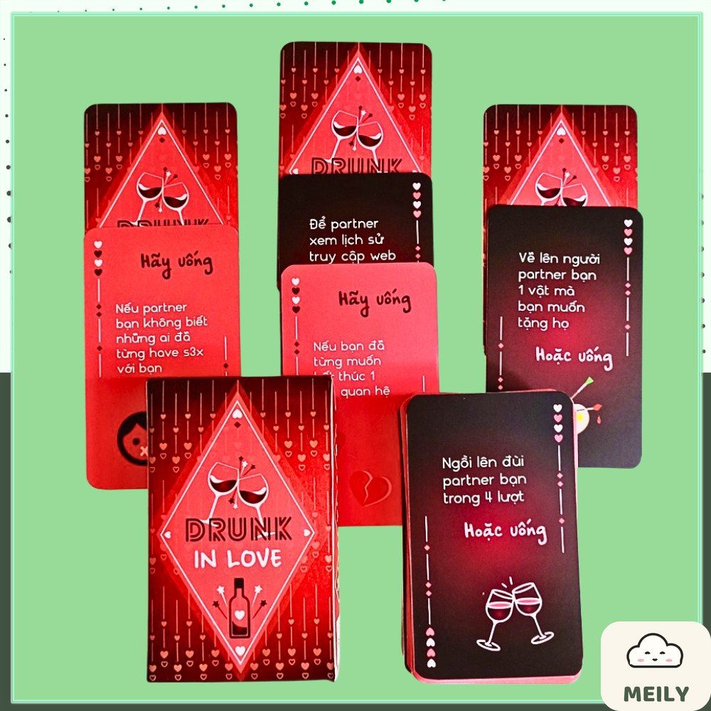 Bộ bài drunk in love hẹn hò khám phá người yêu boardgame giúp cặp đôi gắn kết