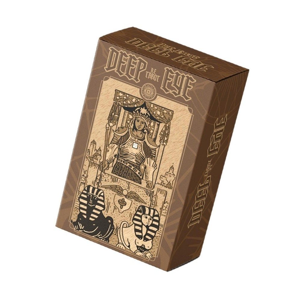 Bộ Bài lá tiếng Anh Deep Eye A.E. Tarot DY1 Ver Nâu 78 Huyền Học trò chơi tarrot