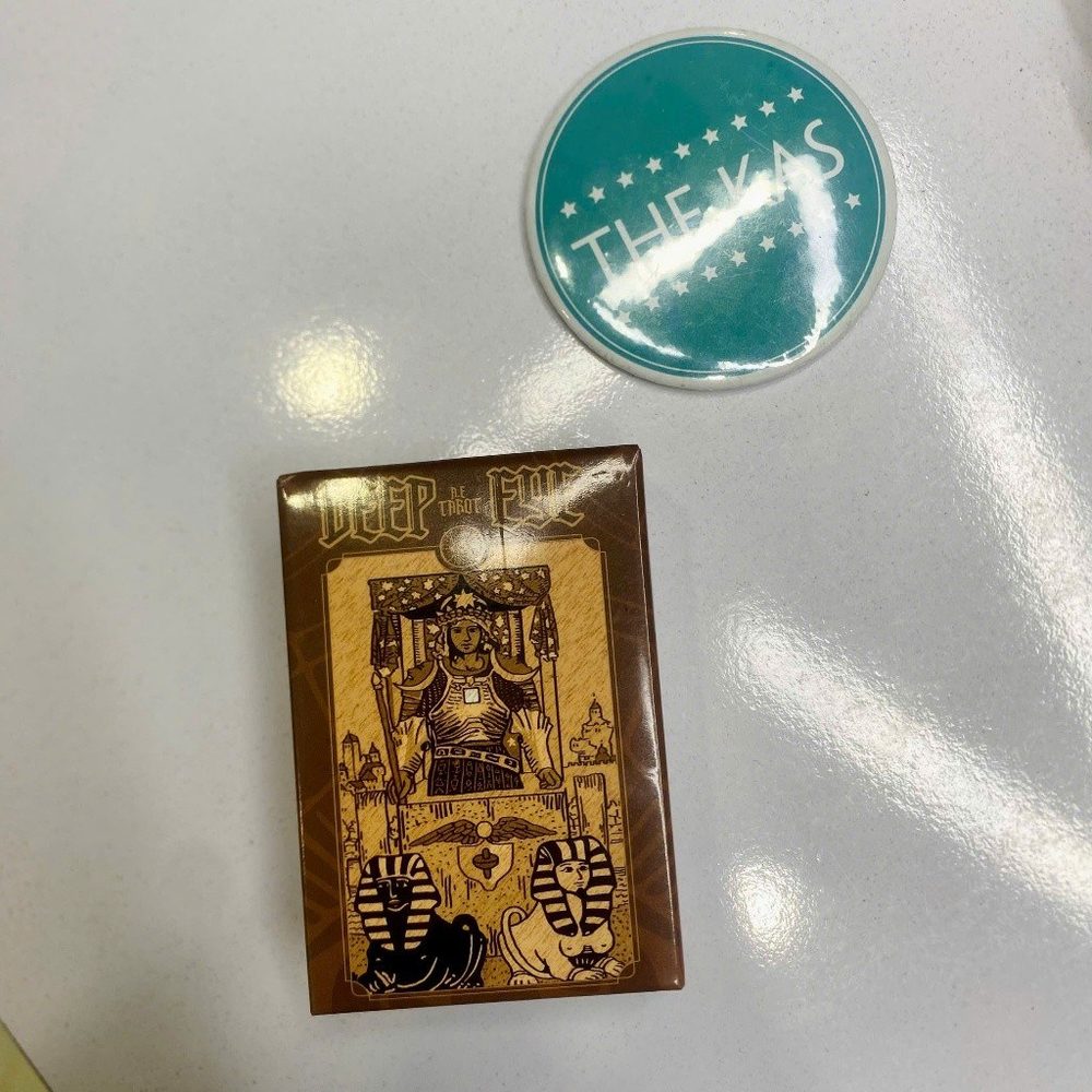Bộ Bài lá tiếng Anh Deep Eye A.E. Tarot DY1 Ver Nâu 78 Huyền Học trò chơi tarrot