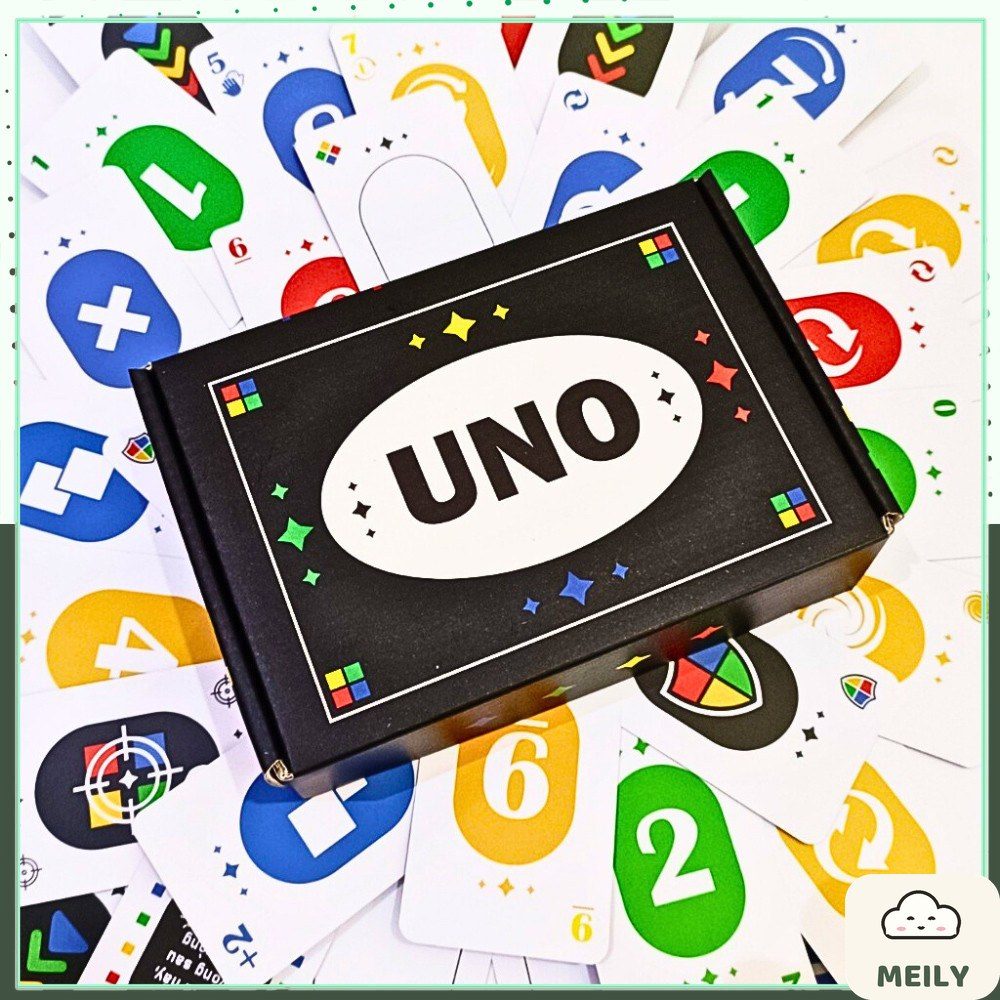 Bộ bài uno đen 210 lá bản dày đẹp trò chơi boardgame dành cho nhóm bạn đông
