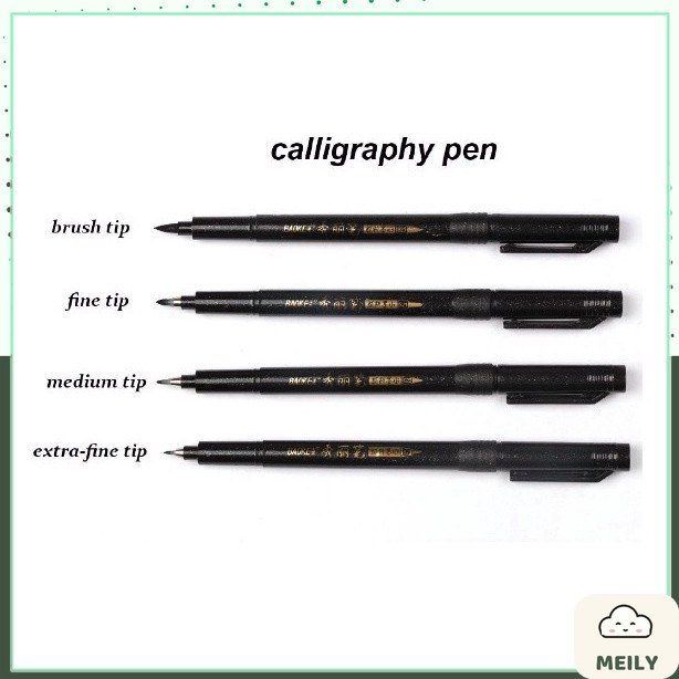 Bộ bút cọ calligraphy Baoke kèm hộp mực brush lettering B16