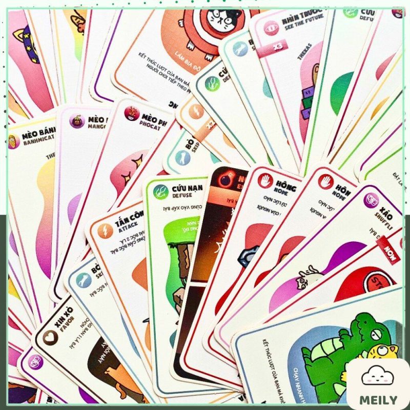 Bộ bài mèo hủy diệt 56 lá boardgame mèo nổ chơi nhóm