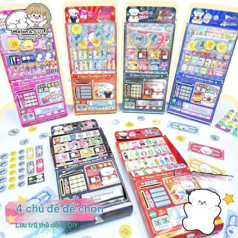 Bộ sticker 3D máy bán hàng tự động STI126