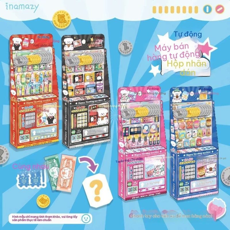 Bộ sticker 3D máy bán hàng tự động STI126