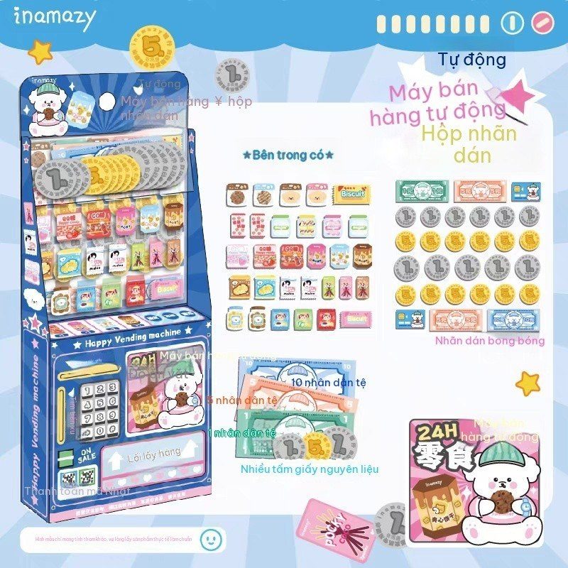 Bộ sticker 3D máy bán hàng tự động STI126