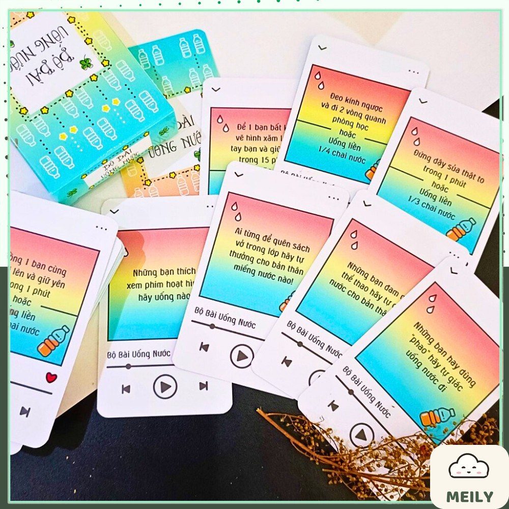 Bộ trò chơi bài uống nước 50 lá boardgame hấp dẫn chơi team building picnic lớp