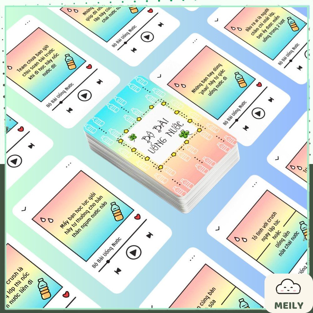 Bộ trò chơi bài uống nước 50 lá boardgame hấp dẫn chơi team building picnic lớp