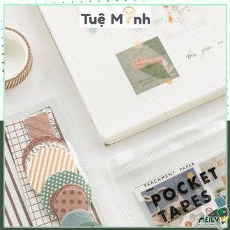 Bộ túi zip 40 tờ sticker nhãn dán ảnh giấy dán phong cách trong trẻo
