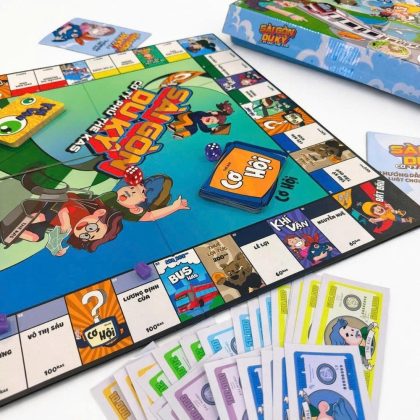 Board Game Cờ Tỷ Phú Sài Gòn Dooky - Trò Chơi Mua Bán Bất Động Sản Đầy Hấp Dẫn