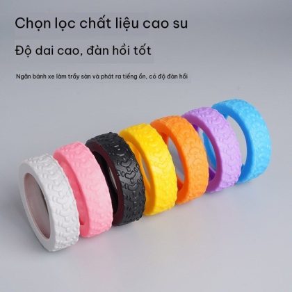 Bọc Bánh Xe Vali Silicon Giảm Tiếng Ồn Chống Mài Mòn Cho Vali Du Lịch 4 Bánh