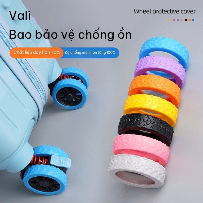 Bọc bánh xe vali silicon giảm tiếng ồn, chống mài mòn
