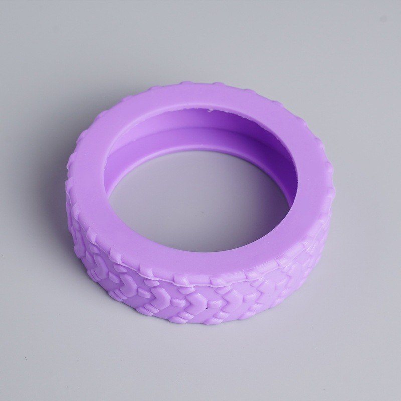 Bọc bánh xe vali silicon giảm tiếng ồn, chống mài mòn - Màu Tím (8 Cái)