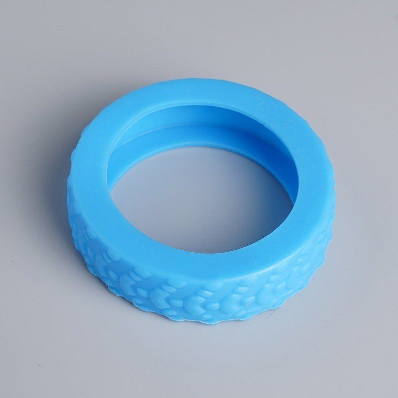 Bọc bánh xe vali silicon giảm tiếng ồn, chống mài mòn - Màu Xanh (8 Cái)
