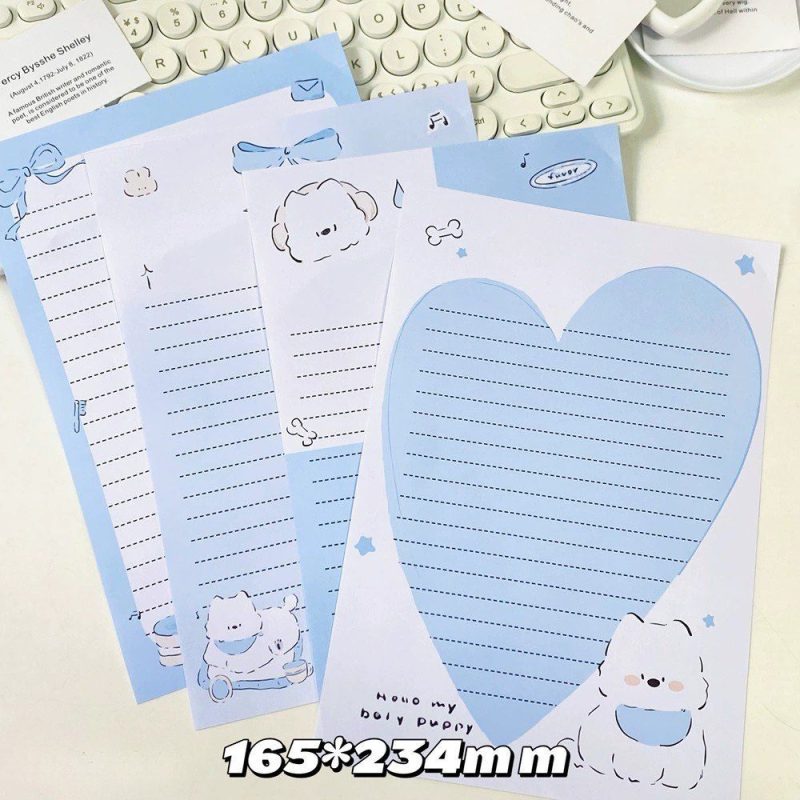 Bombo giấy họa tiết + phong bì viết thư độc đáo